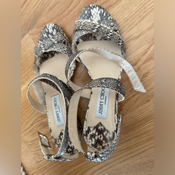 Gorgeous Jimmy Choo Snakeskin Wedge Heels - Picture 2 of 3